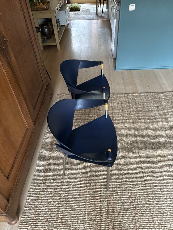 Image 1 of 2x Arrben Jocauro Chair Italie 1990