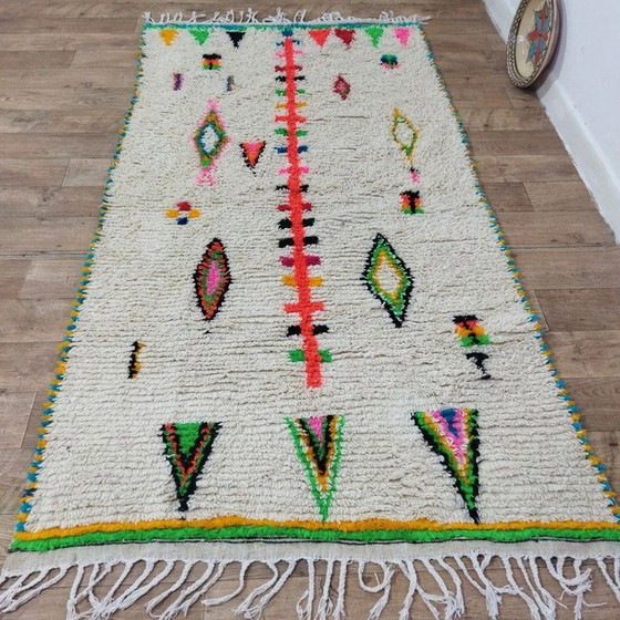 Image 1 of Tapis berbère marocain en laine 260 X 135 Cm - Marokkanischer Berber-Wollteppich 260 X 135 Cm