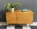 Meuble bas en bois blond 1970S