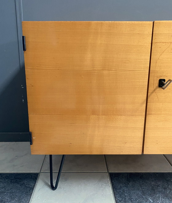 Image 1 of Meuble bas en bois blond 1970S