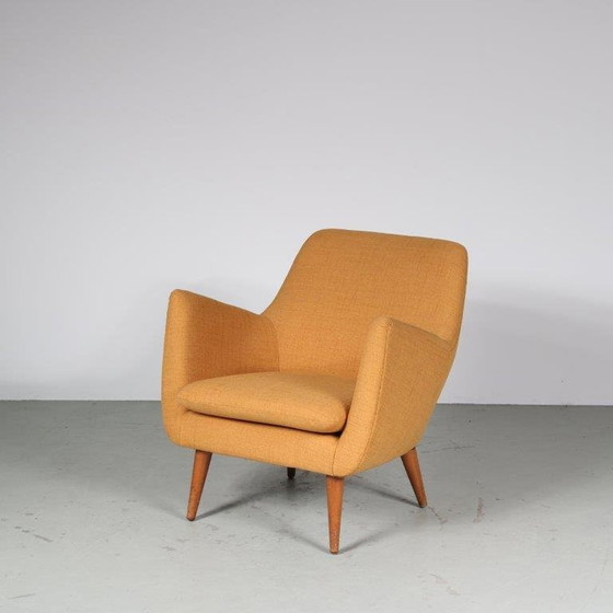 Image 1 of Chaise "Poète" par Finn Juhl pour Niels Vodder au Danemark, 1950