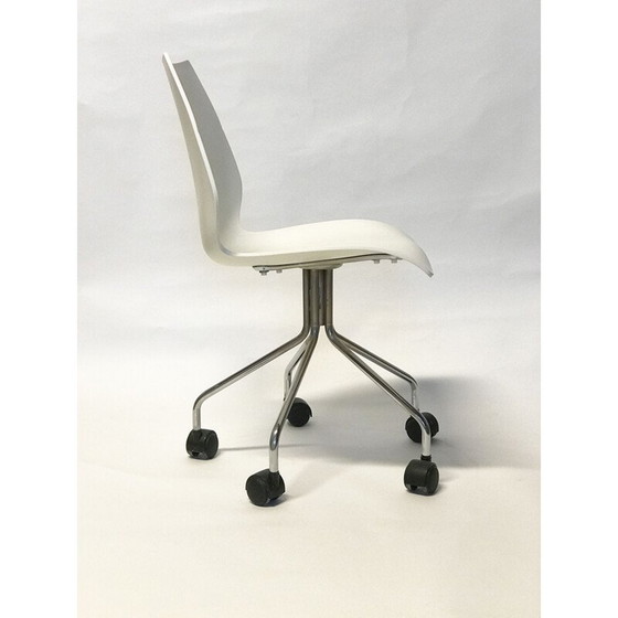 Image 1 of Chaise vintage à roulettes par Vico Magistretti pour Kartell Maui Swivel