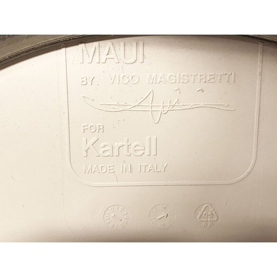 Image 1 of Chaise vintage à roulettes par Vico Magistretti pour Kartell Maui Swivel