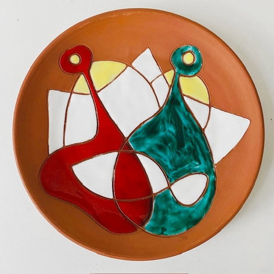 Image 1 of Ensemble d'assiettes espagnoles en terre cuite Alfereria Hernandez