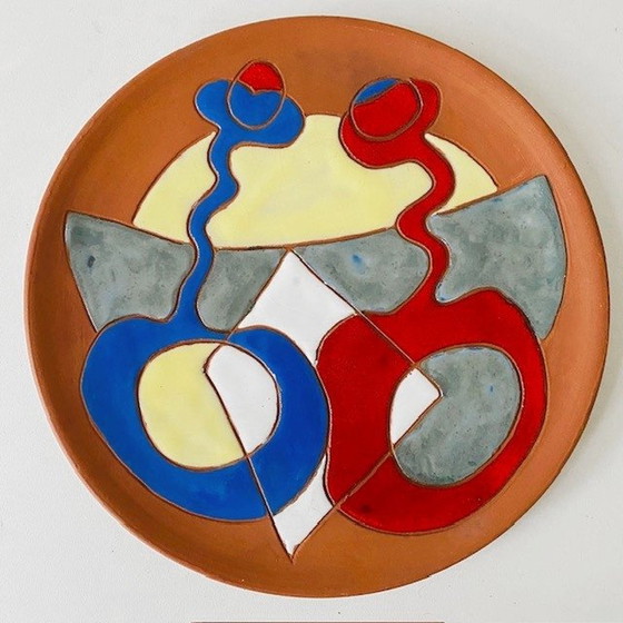 Image 1 of Ensemble d'assiettes espagnoles en terre cuite Alfereria Hernandez