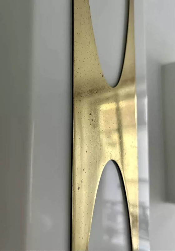 Image 1 of 2X D’Appliques Loewy Pour Hilton, Laiton Et Perspex, France 1965