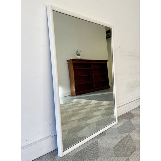 Image 1 of Miroir mural vintage avec cadre en bois, 1980