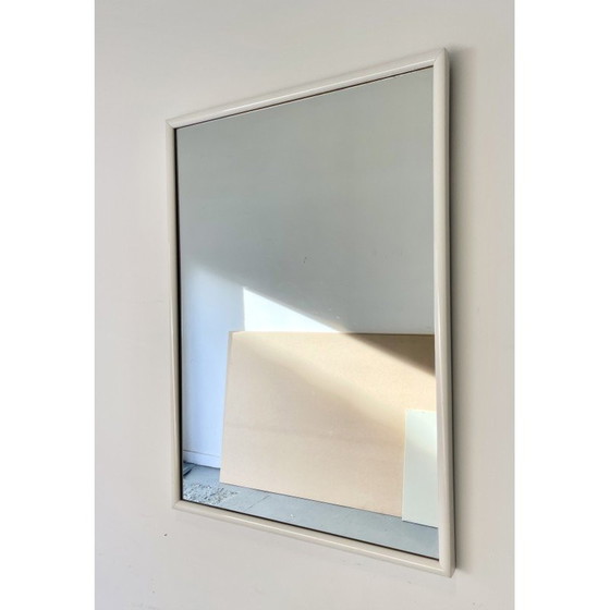 Image 1 of Miroir mural vintage avec cadre en bois, 1980