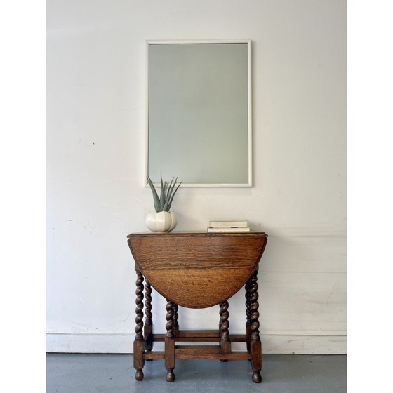 Image 1 of Miroir mural vintage avec cadre en bois, 1980