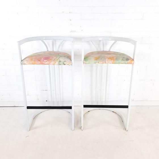 Image 1 of 2X tabouret de bar vintage Memphis Milano