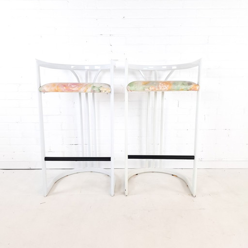 2X tabouret de bar vintage Memphis Milano