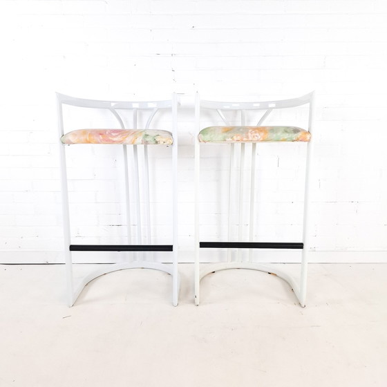 Image 1 of 2X tabouret de bar vintage Memphis Milano