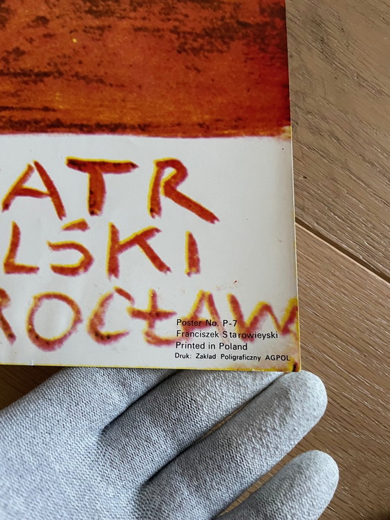 Image 1 of Franciszek A.B. Bilberstein-Starowieyski (1930-2009), Gombrowicz, 1975, affiche n° P-7, affiche de théâtre originale,