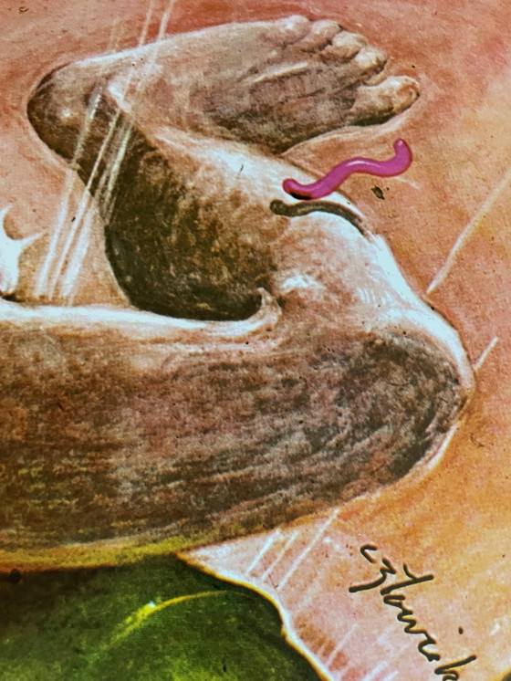 Image 1 of Franciszek A.B. Bilberstein-Starowieyski (1930-2009), Gombrowicz, 1975, affiche n° P-7, affiche de théâtre originale,