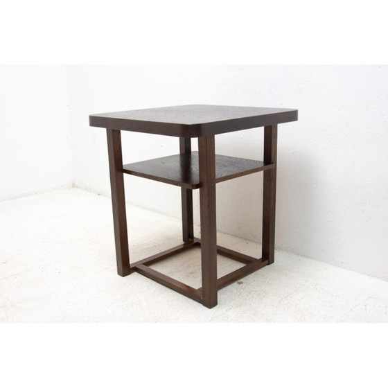 Image 1 of Table basse en bois de chêne du milieu du siècle, Tchécoslovaquie années 1950