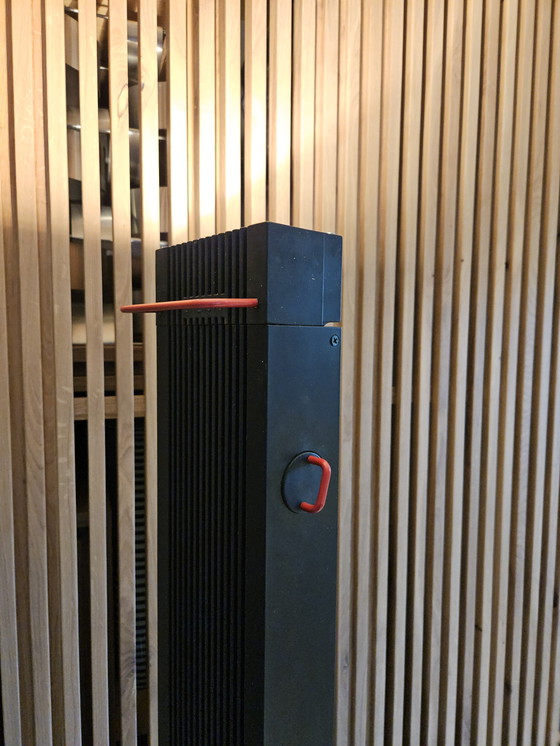 Image 1 of Stilnovo Zagar Floor Lamp, Black With Red.