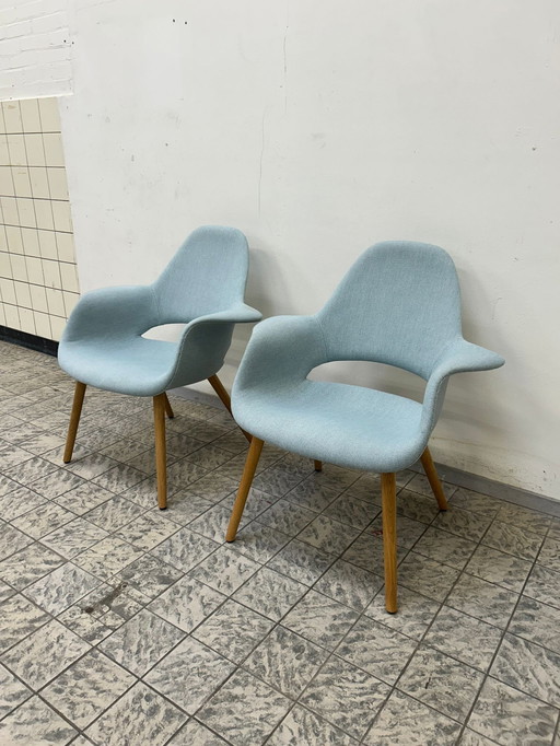 Vitra | Eames & Saarinen | Organic Chair | Bleu clair