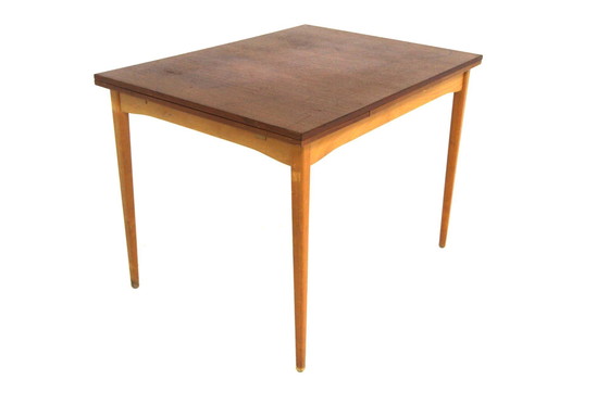 Image 1 of  Table De Salle À Manger "Portefeuille" En Teck, Suède, 1960 