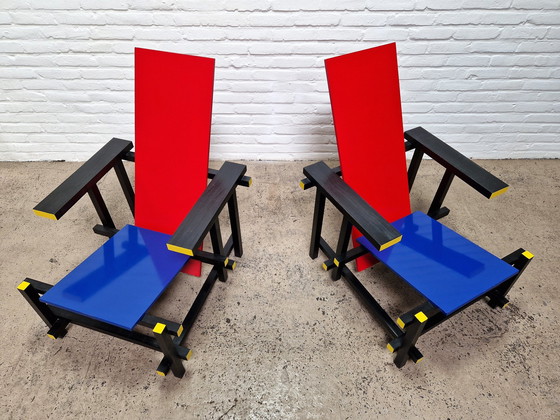 Image 1 of Chaise rouge et bleue