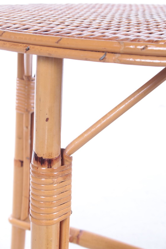 Image 1 of Table ronde vintage style bohème