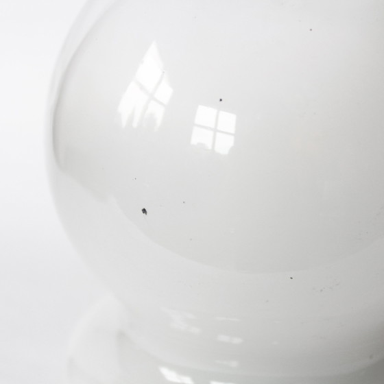 Image 1 of Lampe champignon vintage italienne en verre chromé