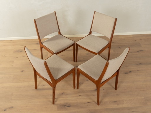  Chaises de salle à manger des années 1960, Johannes Andersen