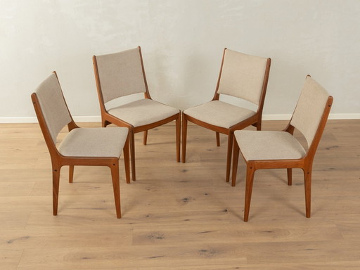  Chaises de salle à manger des années 1960, Johannes Andersen