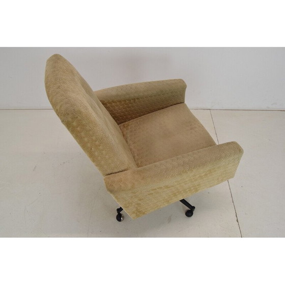 Image 1 of Fauteuil pivotant à roulettes, Mid Century, Tchécoslovaquie 1970