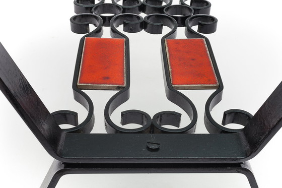 Image 1 of Lot De Deux Tables Basses En Fer Forgé