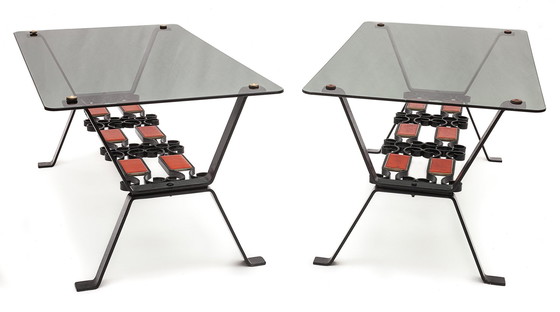 Image 1 of Lot De Deux Tables Basses En Fer Forgé