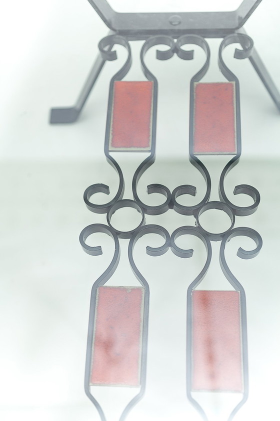 Image 1 of Lot De Deux Tables Basses En Fer Forgé