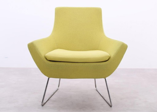 Swedese Happy Easy Fauteuil à dossier bas jaune