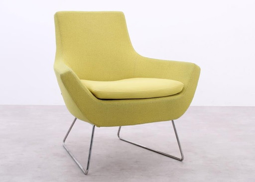 Swedese Happy Easy Fauteuil à dossier bas jaune