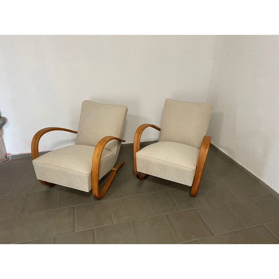 Image 1 of Paire de fauteuils vintage Halabala H269