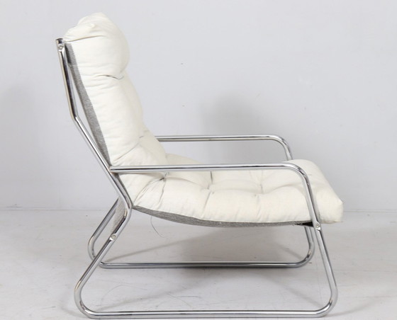 Image 1 of 4x Mid Century Piétement Cantilever/Fauteuil Par Gillis