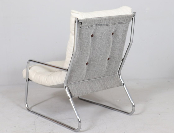 Image 1 of 4x Mid Century Piétement Cantilever/Fauteuil Par Gillis