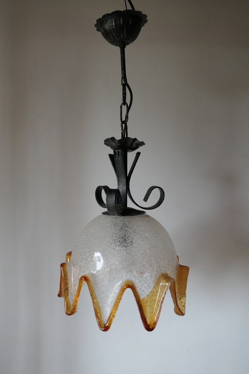 Lampe suspendue vintage Italie