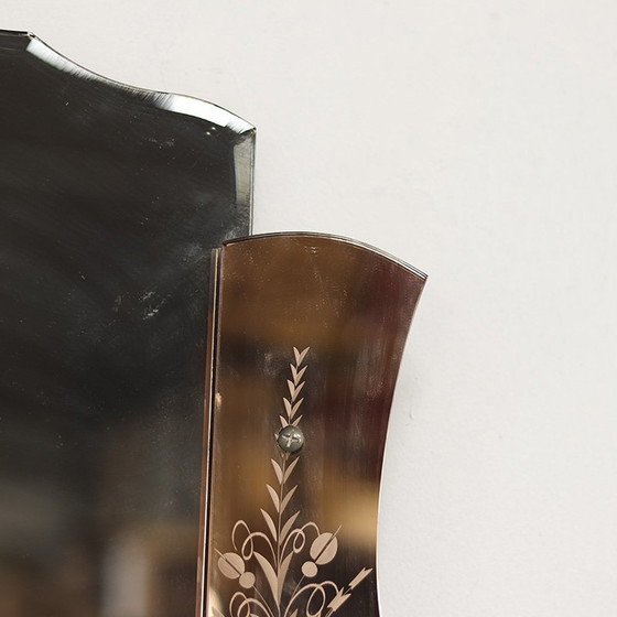 Image 1 of Miroir Art Déco Rose