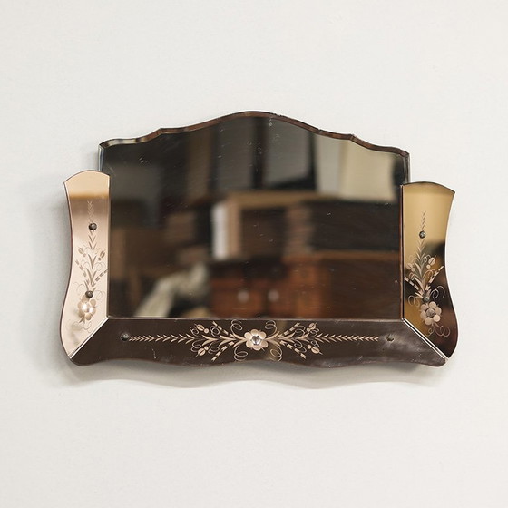 Image 1 of Miroir Art Déco Rose