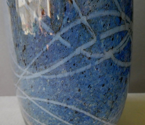 Image 1 of Vase design, lourd, verre épais, années 1980, fabricant inconnu