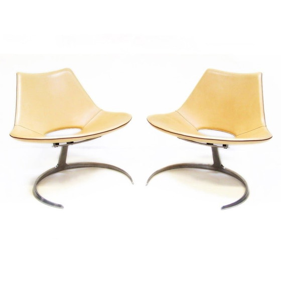 Image 1 of Fauteuil vintage "Scimitar" de Preben Fabricius et Jørgen Kastholm pour Bo-Ex