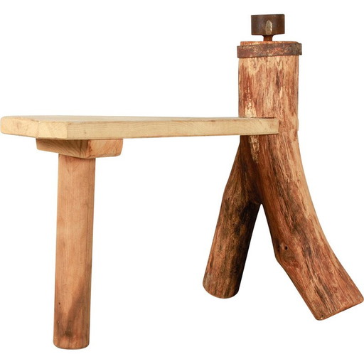 Établi vintage en chêne, 1980