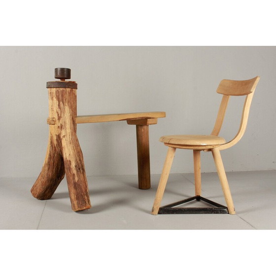 Image 1 of Établi vintage en chêne, 1980