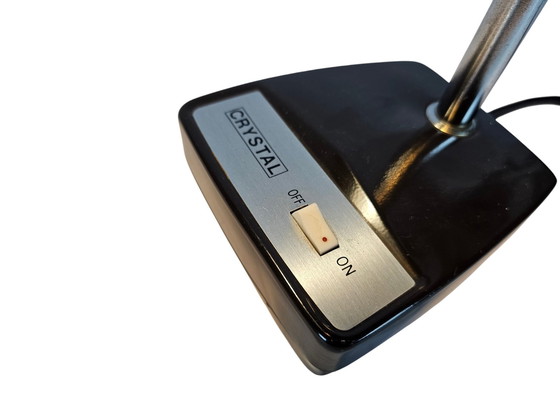 Image 1 of Cristal - Space Age - Lampe à poser - Cou flexible - Métal - 60's