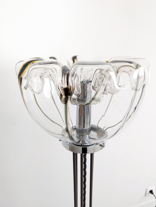 Lampadaire Murano par Targetti Sankey 1970S