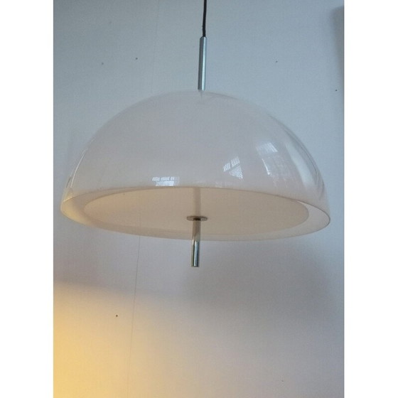 Image 1 of Lampe suspendue vintage en acrylique blanc de Staff, 1970