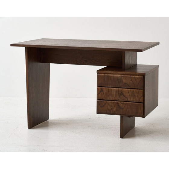 Image 1 of Bureau vintage en chêne par Bohumil Landsman, Tchécoslovaquie 1970
