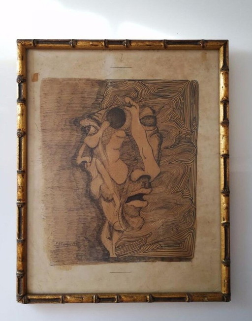 Œuvre originale d'Eduardo Gualdoni 1975