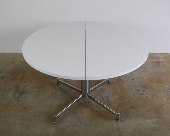 Image 1 of Table à manger ronde extensible vintage