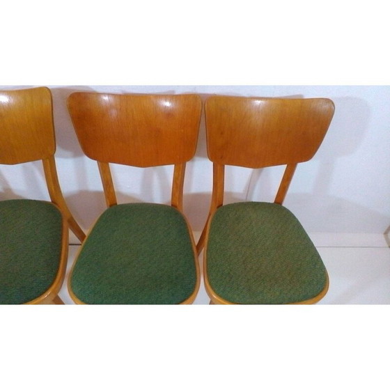 Image 1 of Ensemble de 4 chaises tchèques vintage par Ton